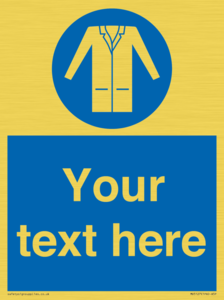 Custom Lab Coat Sign